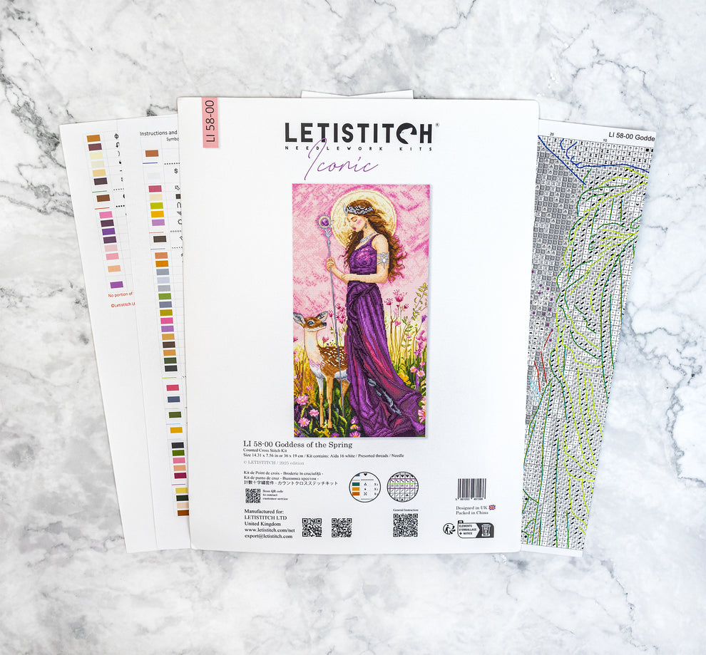 Goddess of the Spring Counted Cross Stitch Kit by Letistitch LI 58-00