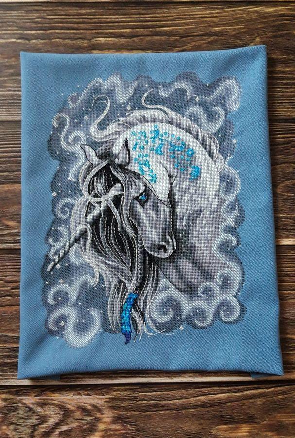 Frosty Unicorn - PDF Counted Cross Stitch Pattern
