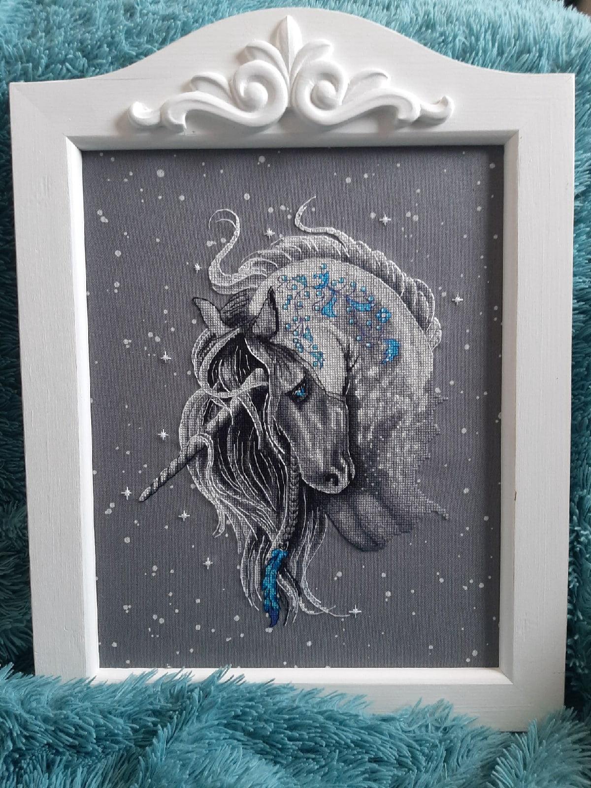 Frosty Unicorn - PDF Counted Cross Stitch Pattern